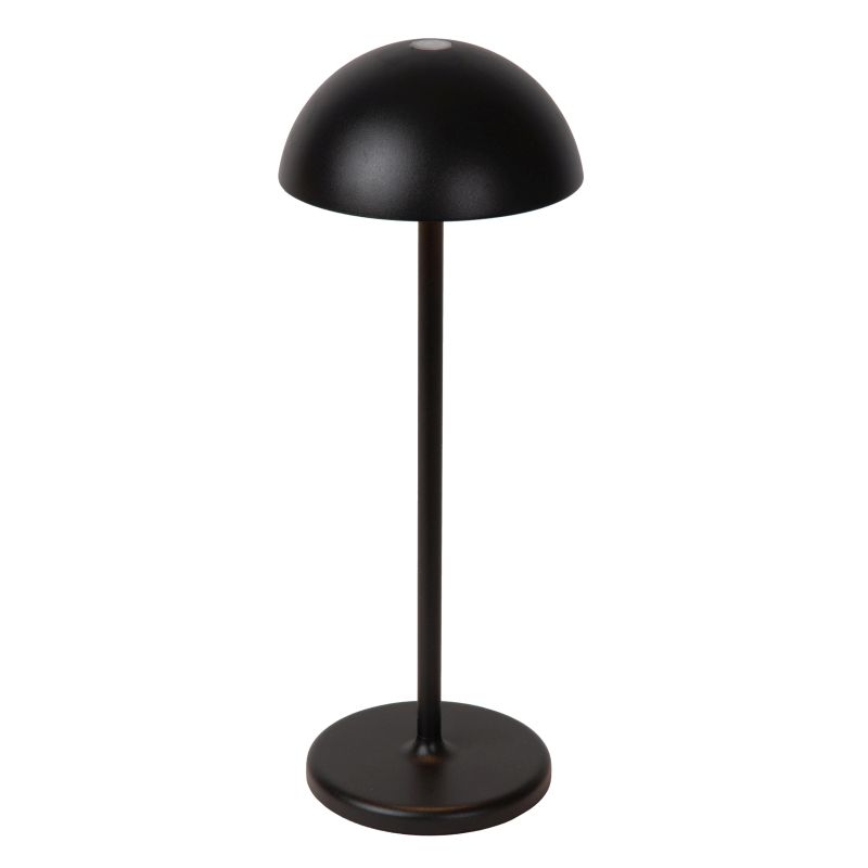 Lucide JOY - Dobíjacia stolová lampa Outdoor - Batéria - Ø 12 cm - LED Rozm. - 1x1,5W 3000K - IP54 - Čierny